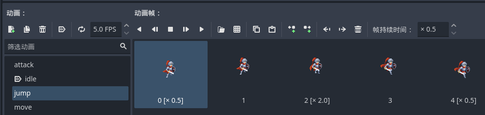 角色的状态动画